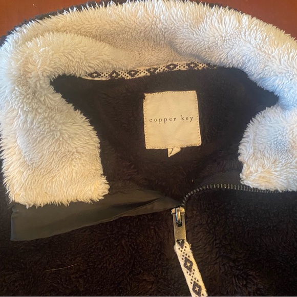 Girls fleece pull over with zipper size 7/8 - Picture 2 of 4